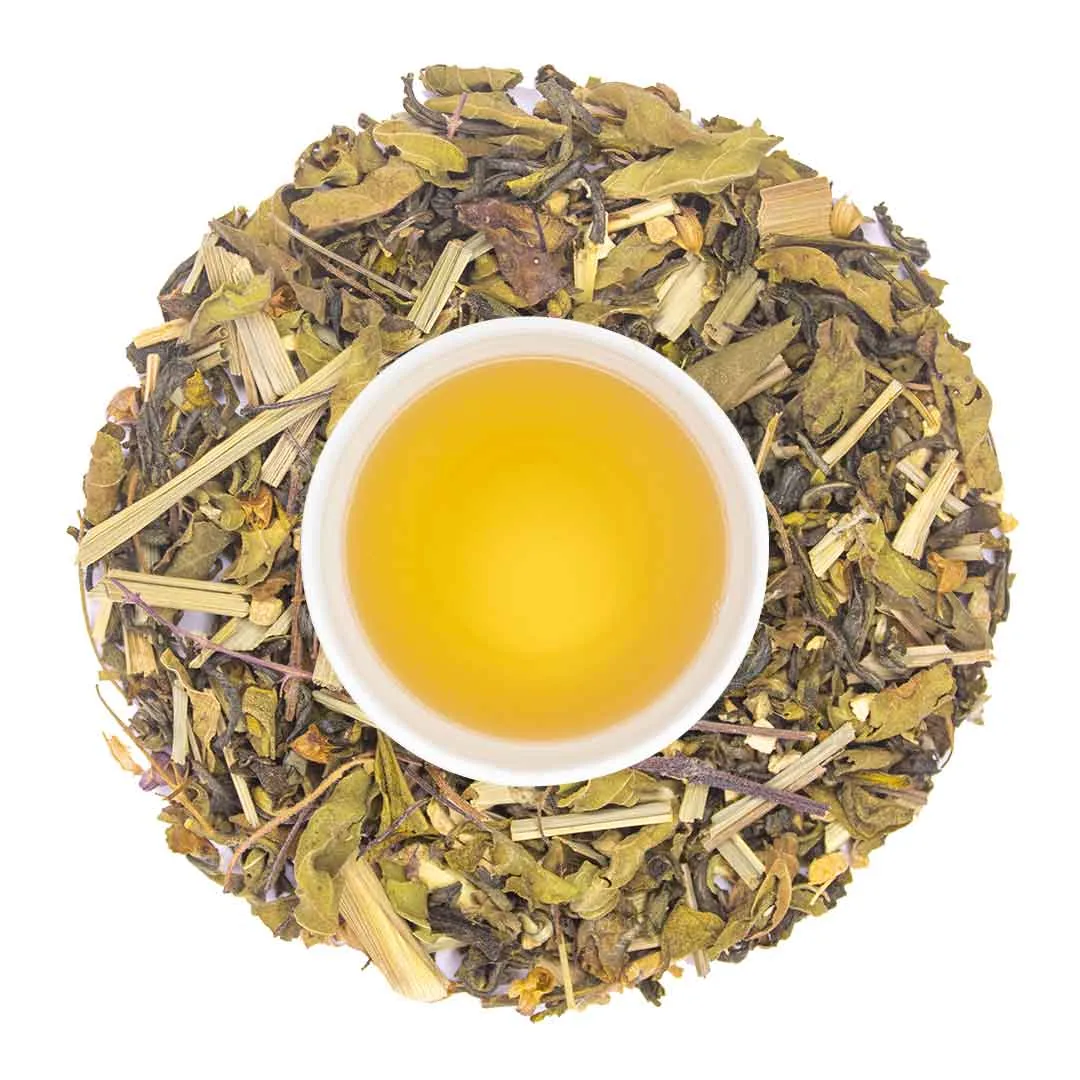 Tulsi Green Tea with Ginger and Lemongrass